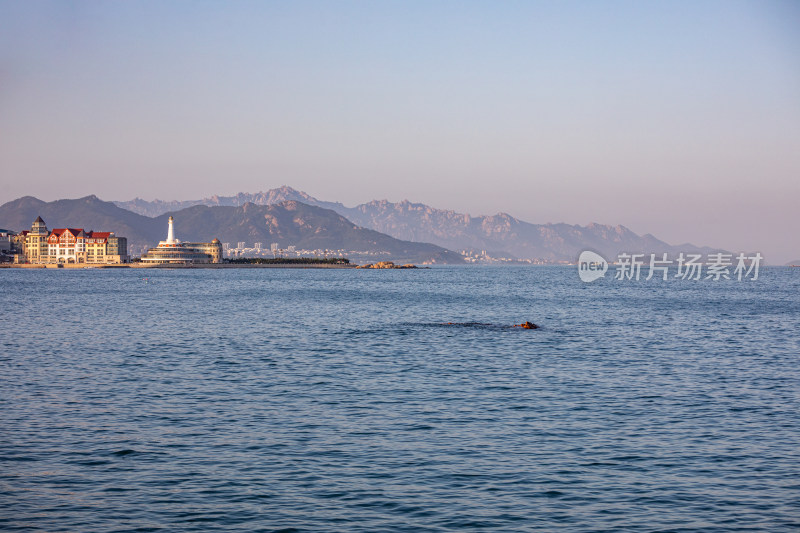 山东青岛海之恋公园海滨风光