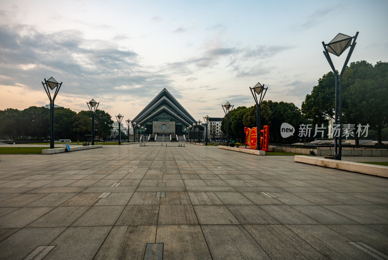 浙江绍兴城市广场大善塔城市建筑景观