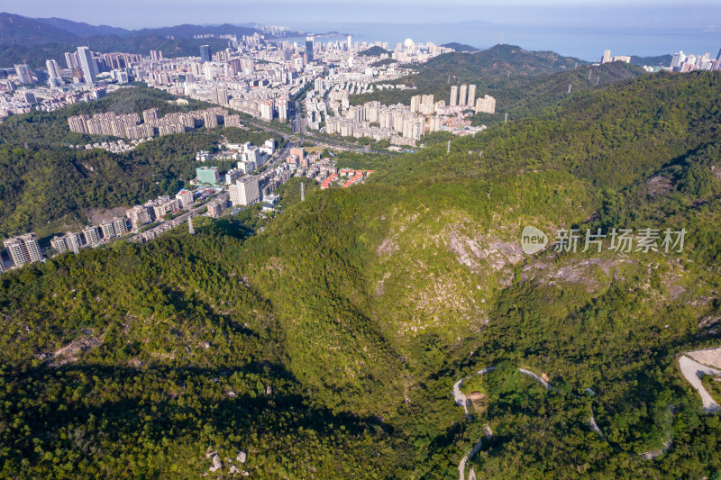 广东珠海城市大景航拍摄影图