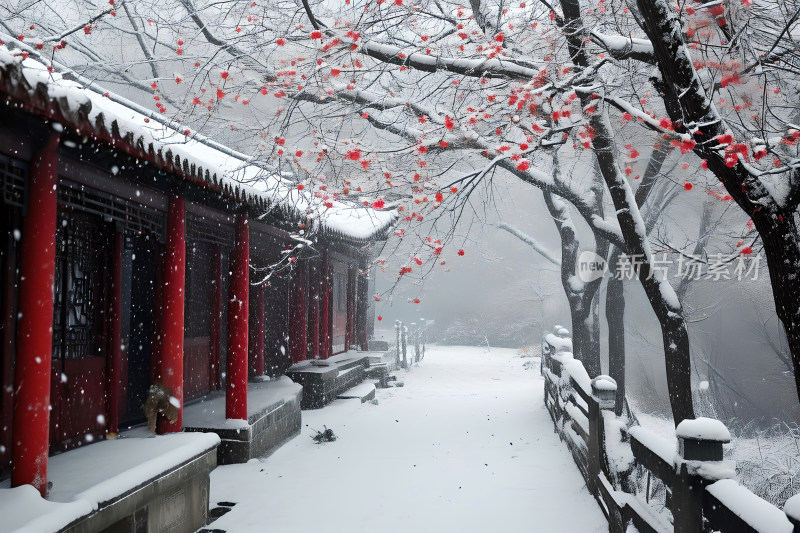 冬天背景大寒雪景壁纸