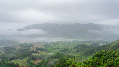 江西赣州龙南南武当山雨季云海风光