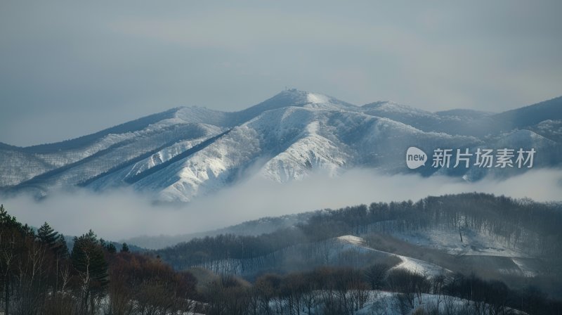 珠穆朗玛峰高峰雪山最高海拔云雾云层