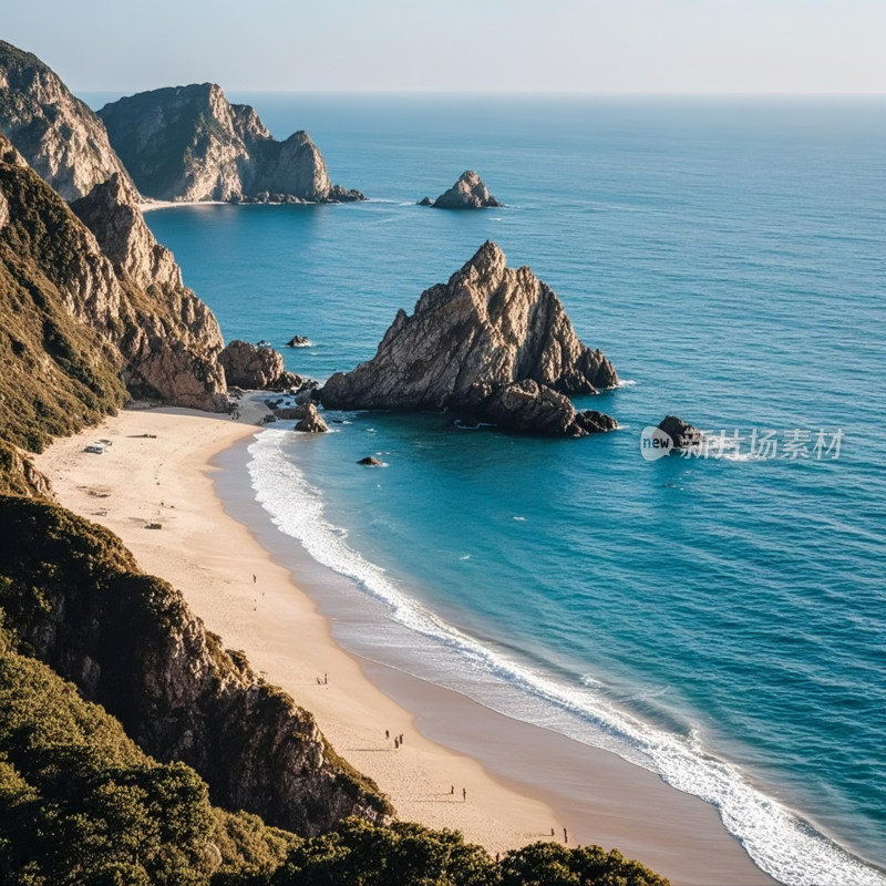 海岛风光旖旎迷人沙滩海边风景