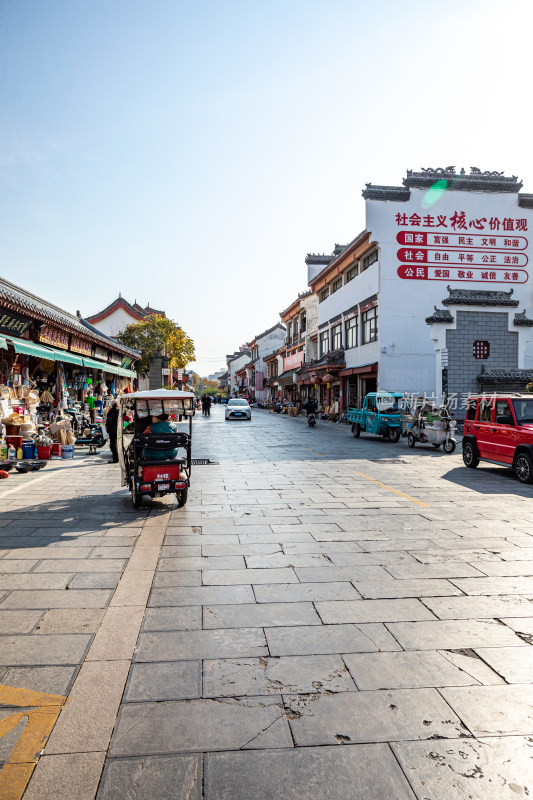 济宁竹竿巷中式风格街道景象景观