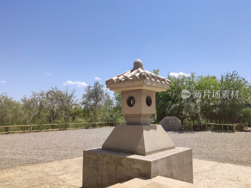 晴朗的夏日，敦煌阳关景区