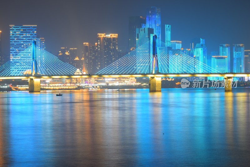 长沙城市天际线夜景