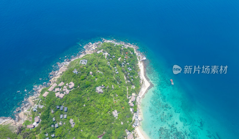 海南陵水分界洲岛航拍治愈性唯美海岸线