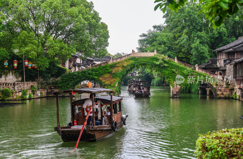 梅雨季的乌镇西栅美景