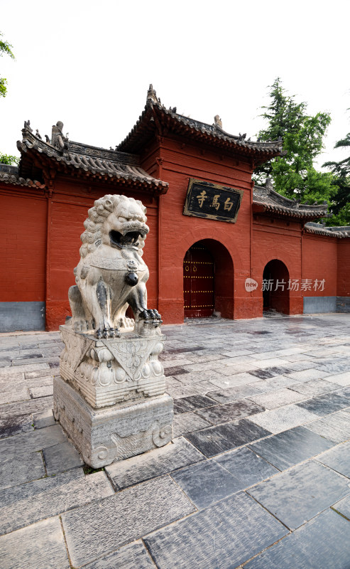 河南洛阳白马寺白马景点景观