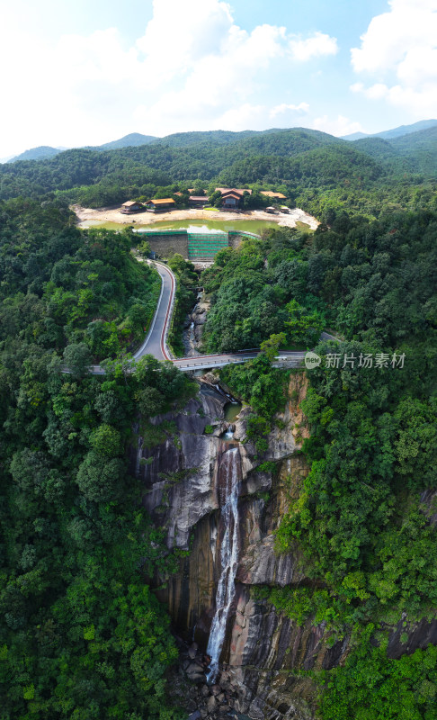 惠州市博罗县罗浮山风景名胜区延祥古寺航拍