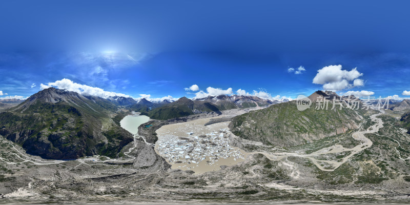唯美西藏雪山冰川风景