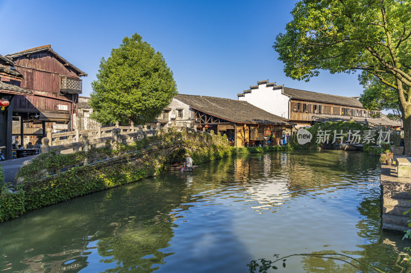 绍兴安昌古镇江南水乡风景