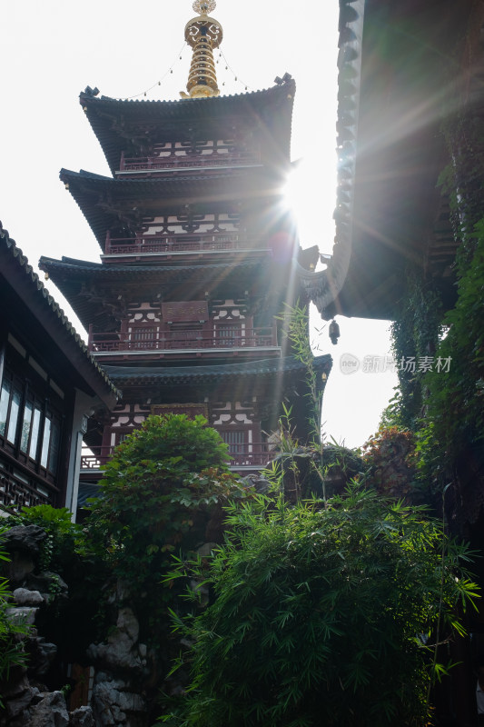 苏州寒山寺地标建筑