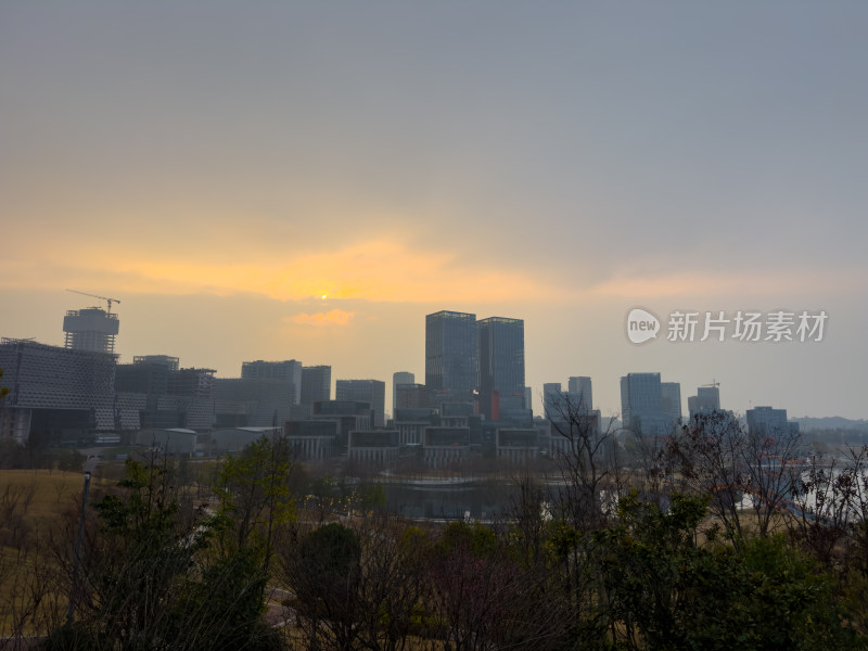 日落晚霞天空