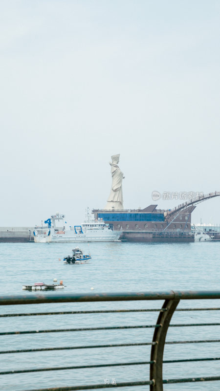 青岛海边公园小清新场景