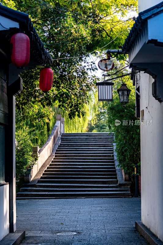 上海嘉定州桥老街法华塔景点景观