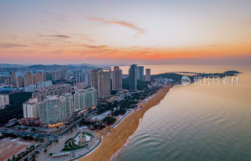 威海国际海水浴场风光