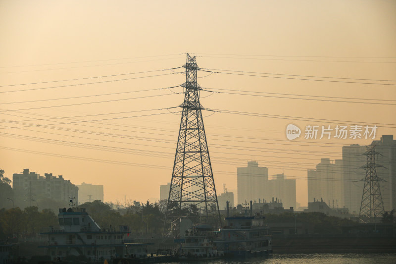 湖北宜昌葛洲坝坝区特高压电线电力输送