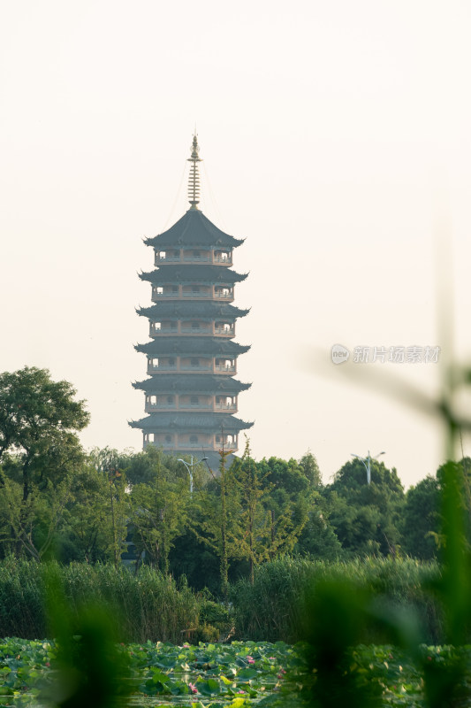 江苏扬州市江都开元寺药师宝塔建筑