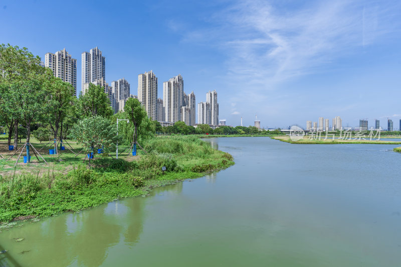 武汉洪山区杨春湖公园风景