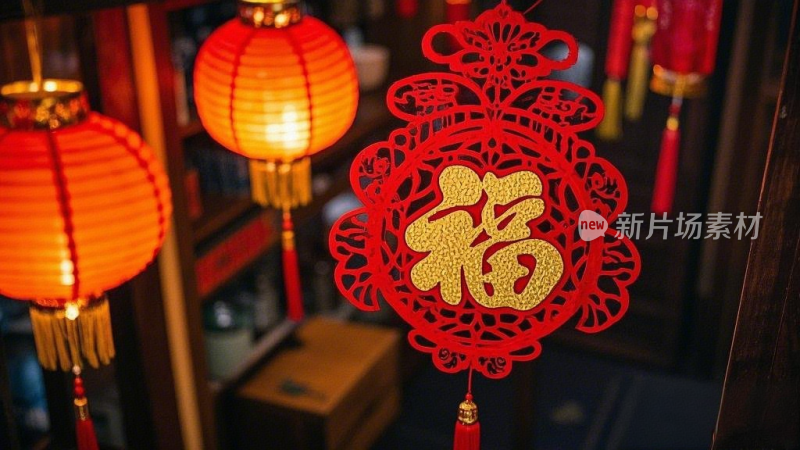 新年春节灯笼中国结福饰品挂件