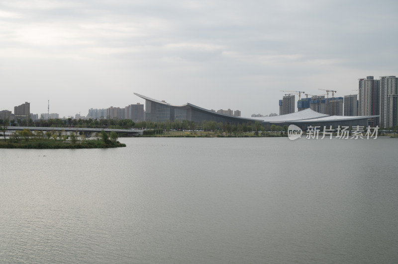 西安港务区奥体中心灞河城市生态湿地