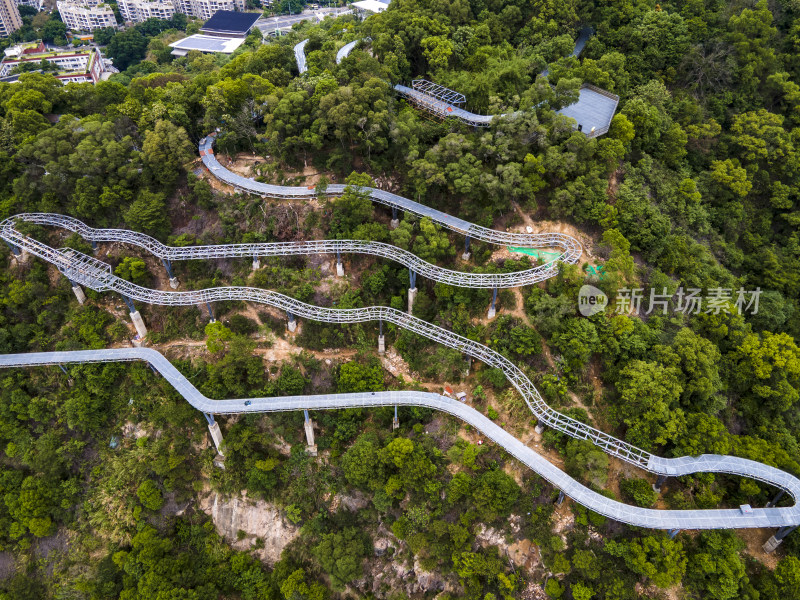 福建福州城市风光建设风景航拍