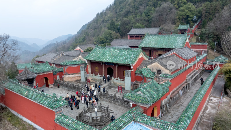 湖北武当山景区太子坡文化古迹旅游