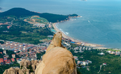 青岛崂山登山看海