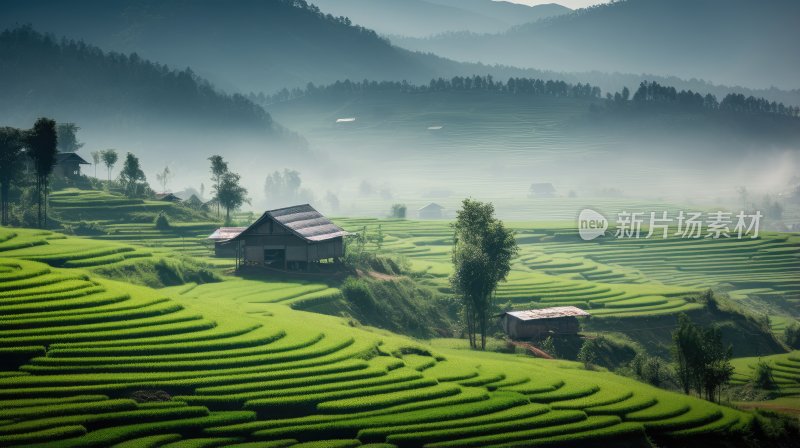 大自然绿色草原风景