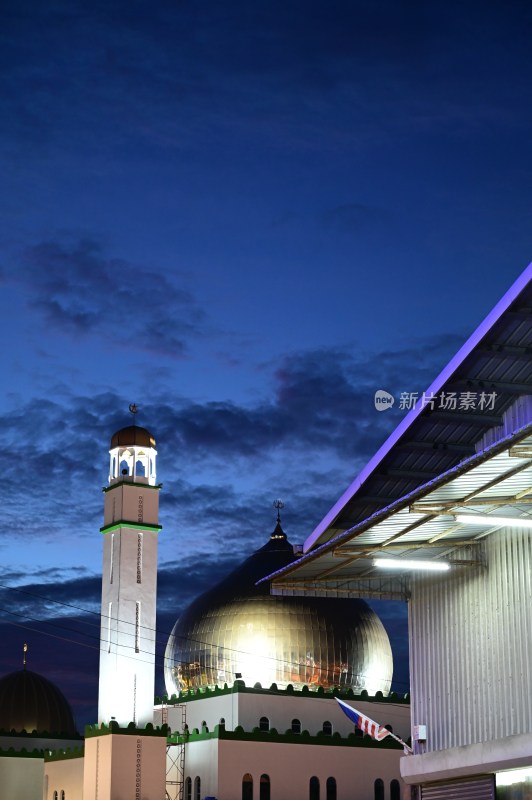 夜晚的清真寺