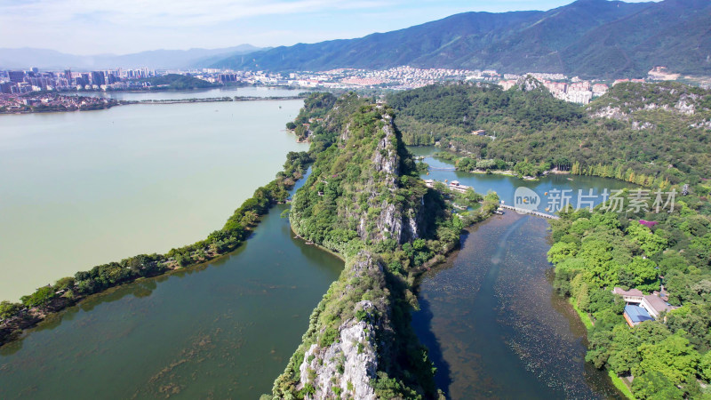 广东肇庆七星山5A景区星湖航拍