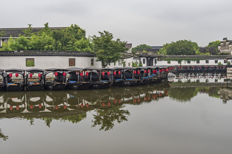 浙江嘉兴西塘古镇江南水乡风景