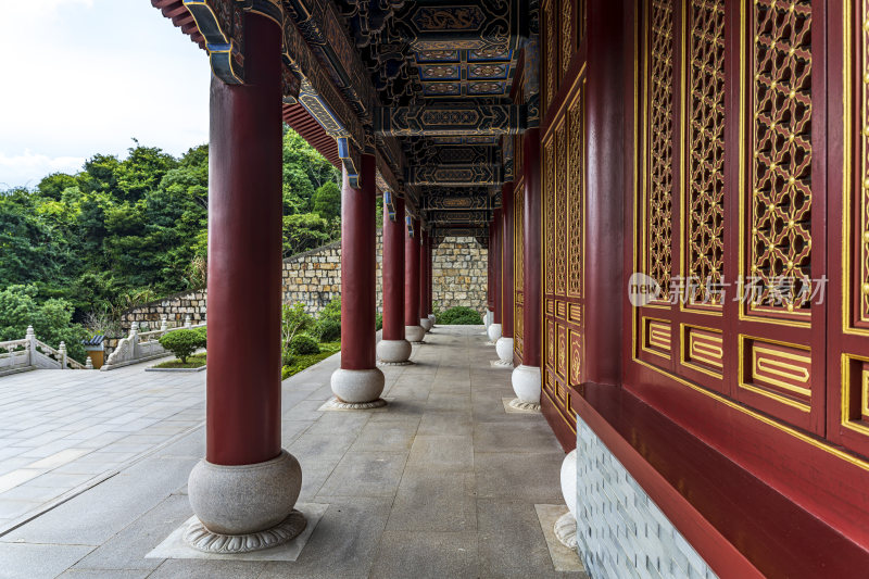 浙江舟山普陀山宝陀讲寺风光