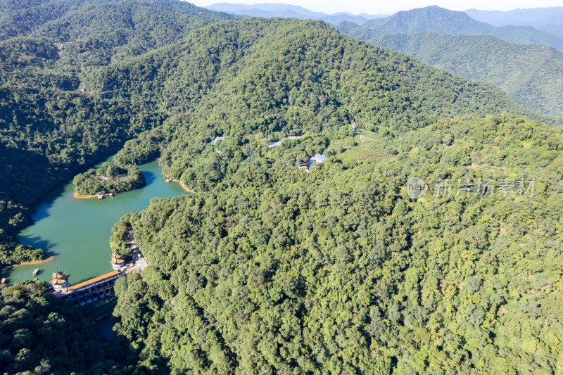 广东肇庆鼎湖山风景区航拍摄影图