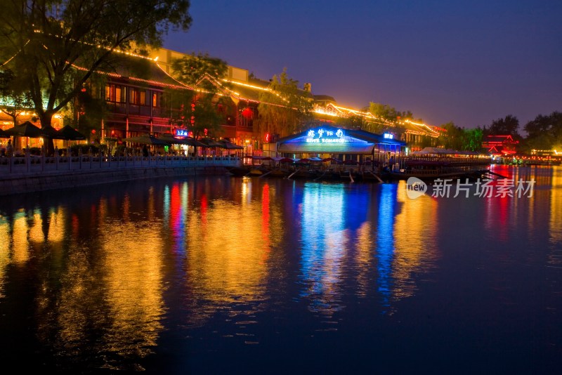 北京后海夜景