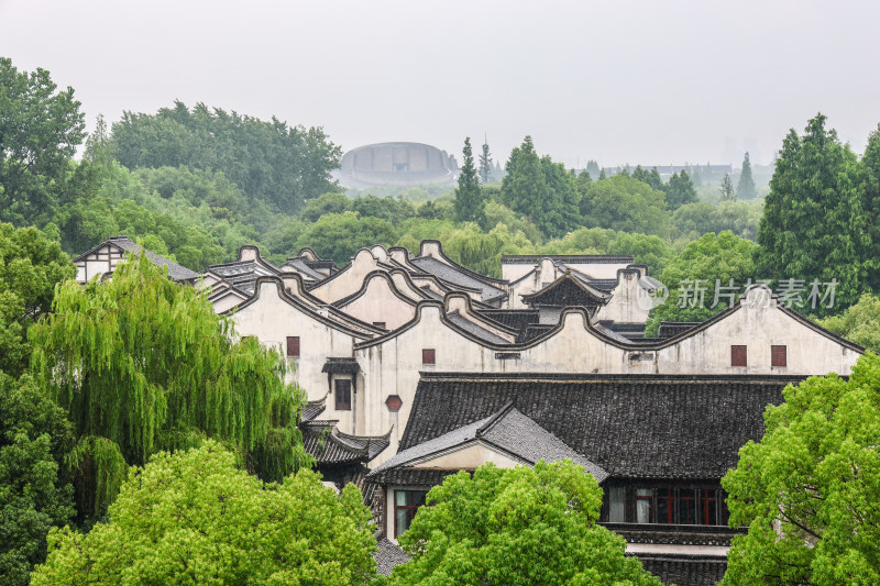 梅雨季的乌镇西栅美景