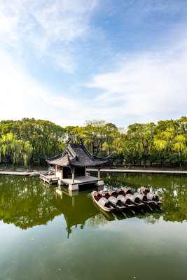 浙江绍兴柯桥柯岩鉴湖景区景点景观