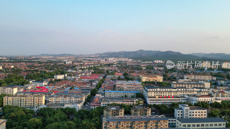 航拍山东潍坊青州古城5A景区