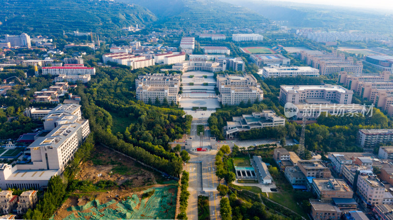 西安科技大学临潼校区航拍