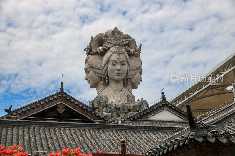 湖北宜昌宜都三峡千古情景区内部布局