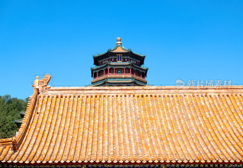 北京颐和园建筑佛香阁