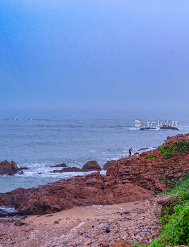 山东省青岛市小麦岛海滨风光