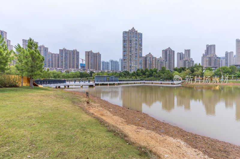 武汉江夏区韵湖湿地公园风景