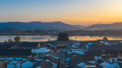 浙江建德梅城古城风光