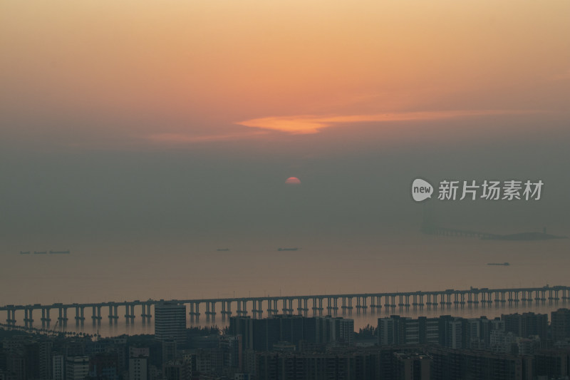 深圳西海岸的日落