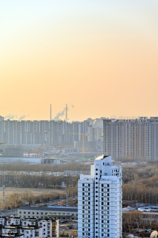 中国北京朝阳区城市建筑群