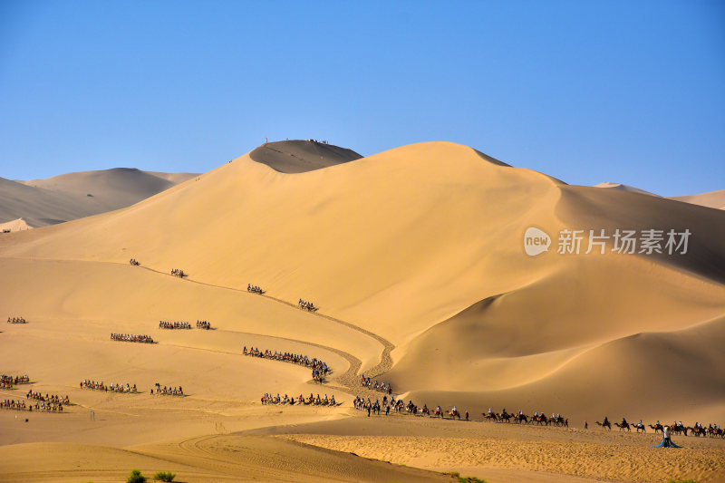 甘肃敦煌沙漠风景