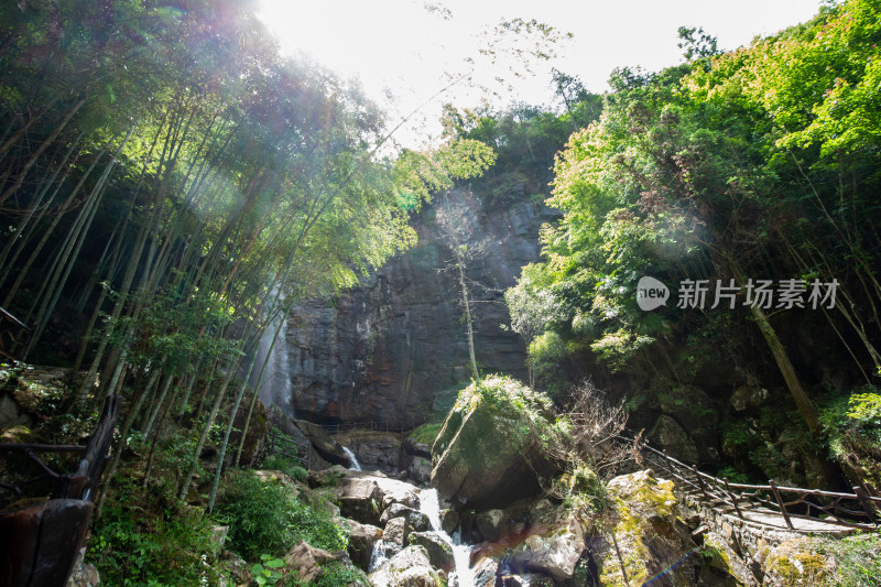 浙江云和沙铺村飞瀑原始秘境