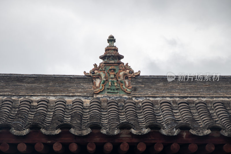 山西五台县佛光寺屋顶装饰